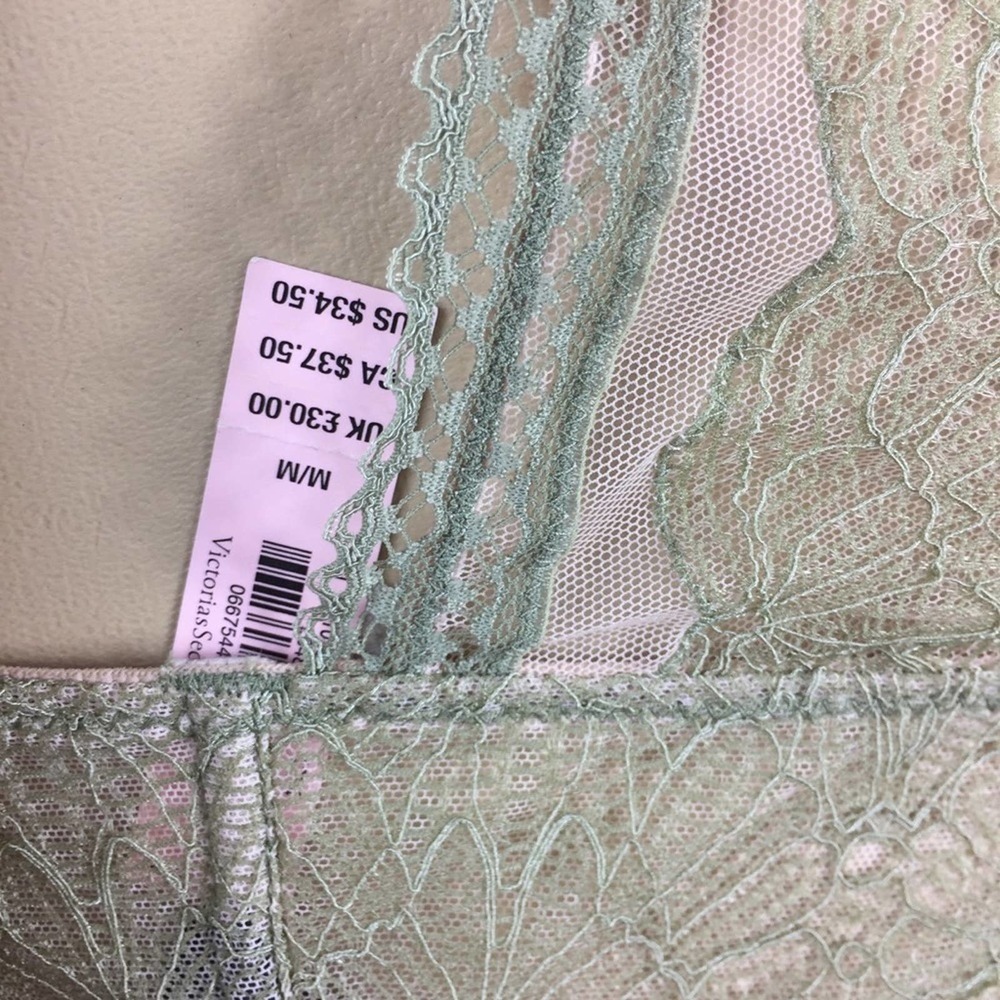 Medium Victoria’s Secret Very Sexy Mesh and Lace Green Bralette - Picture 4 of 4
